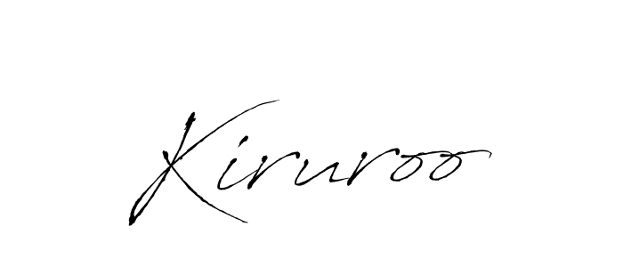 How to Draw Kiruroo signature style? Antro_Vectra is a latest design signature styles for name Kiruroo. Kiruroo signature style 6 images and pictures png