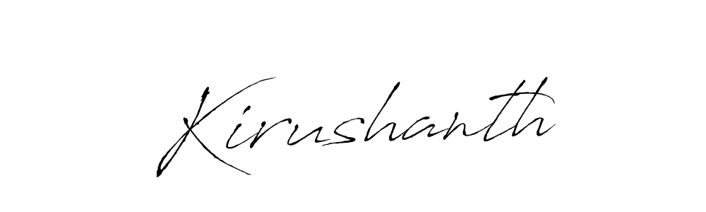 Antro_Vectra is a professional signature style that is perfect for those who want to add a touch of class to their signature. It is also a great choice for those who want to make their signature more unique. Get Kirushanth name to fancy signature for free. Kirushanth signature style 6 images and pictures png