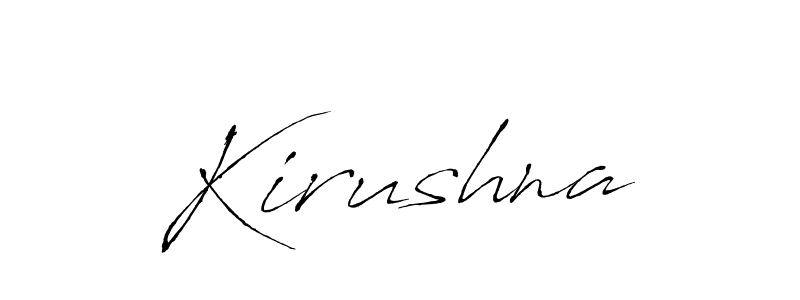 Design your own signature with our free online signature maker. With this signature software, you can create a handwritten (Antro_Vectra) signature for name Kirushna. Kirushna signature style 6 images and pictures png