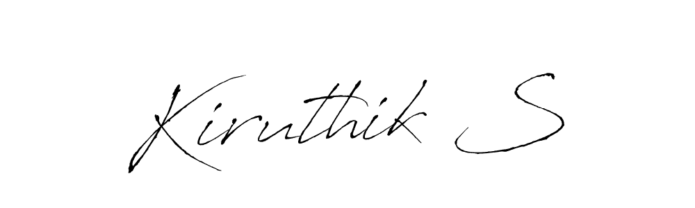 Similarly Antro_Vectra is the best handwritten signature design. Signature creator online .You can use it as an online autograph creator for name Kiruthik S. Kiruthik S signature style 6 images and pictures png