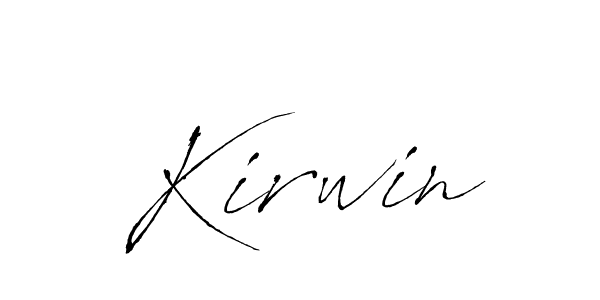 Create a beautiful signature design for name Kirwin. With this signature (Antro_Vectra) fonts, you can make a handwritten signature for free. Kirwin signature style 6 images and pictures png