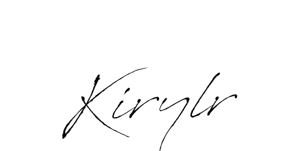 How to make Kirylr signature? Antro_Vectra is a professional autograph style. Create handwritten signature for Kirylr name. Kirylr signature style 6 images and pictures png