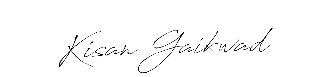 Create a beautiful signature design for name Kisan Gaikwad. With this signature (Antro_Vectra) fonts, you can make a handwritten signature for free. Kisan Gaikwad signature style 6 images and pictures png