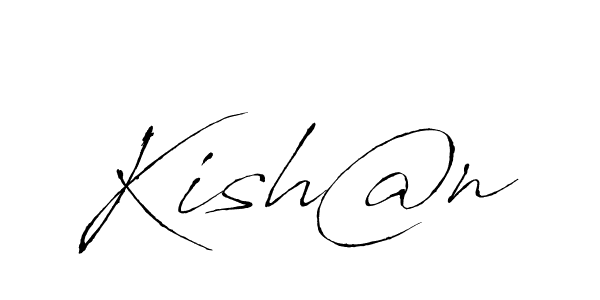 Make a beautiful signature design for name Kish@n. With this signature (Antro_Vectra) style, you can create a handwritten signature for free. Kish@n signature style 6 images and pictures png