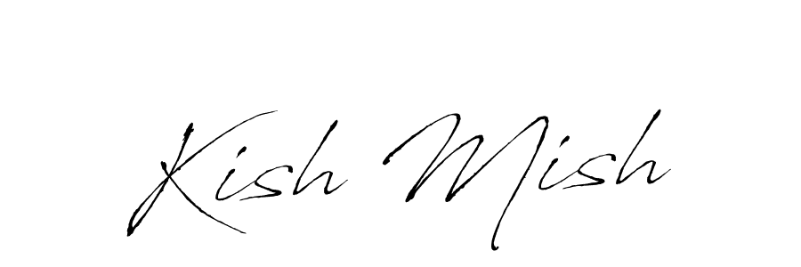 Make a beautiful signature design for name Kish Mish. With this signature (Antro_Vectra) style, you can create a handwritten signature for free. Kish Mish signature style 6 images and pictures png