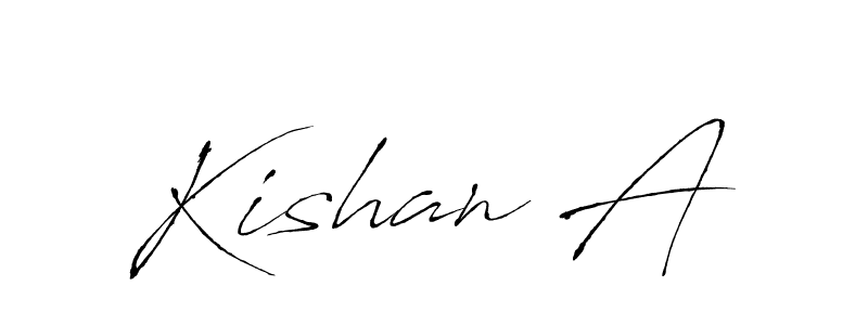 How to make Kishan A signature? Antro_Vectra is a professional autograph style. Create handwritten signature for Kishan A name. Kishan A signature style 6 images and pictures png