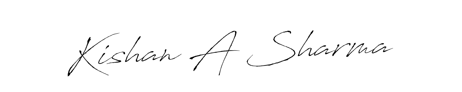 Use a signature maker to create a handwritten signature online. With this signature software, you can design (Antro_Vectra) your own signature for name Kishan A Sharma. Kishan A Sharma signature style 6 images and pictures png