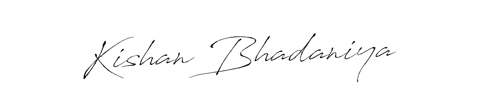 Make a beautiful signature design for name Kishan Bhadaniya. Use this online signature maker to create a handwritten signature for free. Kishan Bhadaniya signature style 6 images and pictures png
