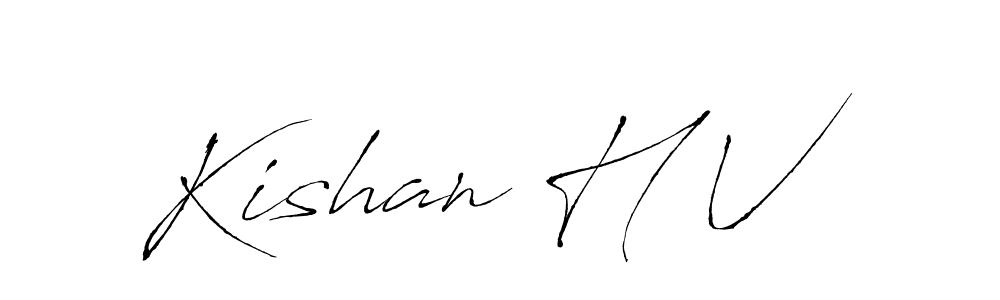 This is the best signature style for the Kishan H V name. Also you like these signature font (Antro_Vectra). Mix name signature. Kishan H V signature style 6 images and pictures png