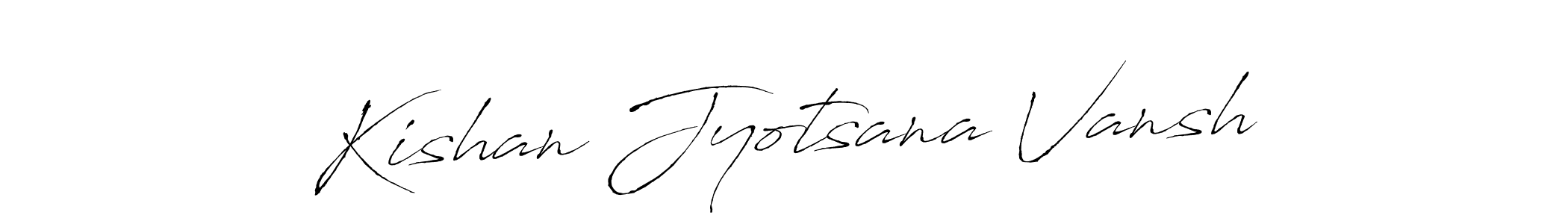 Create a beautiful signature design for name Kishan Jyotsana Vansh. With this signature (Antro_Vectra) fonts, you can make a handwritten signature for free. Kishan Jyotsana Vansh signature style 6 images and pictures png
