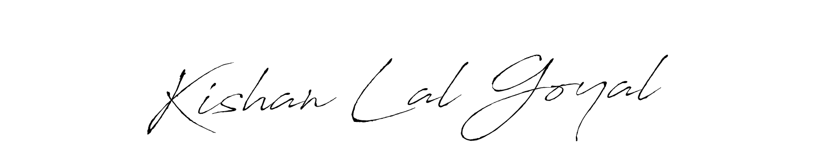 Kishan Lal Goyal stylish signature style. Best Handwritten Sign (Antro_Vectra) for my name. Handwritten Signature Collection Ideas for my name Kishan Lal Goyal. Kishan Lal Goyal signature style 6 images and pictures png