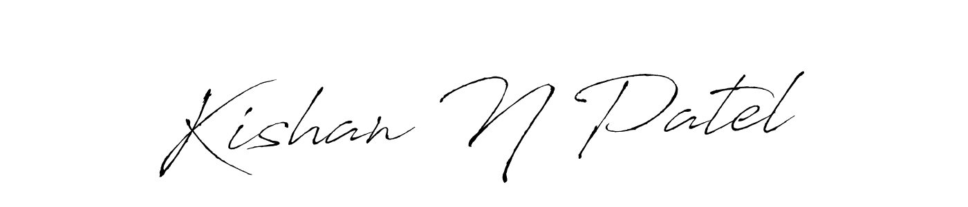 Also we have Kishan N Patel name is the best signature style. Create professional handwritten signature collection using Antro_Vectra autograph style. Kishan N Patel signature style 6 images and pictures png