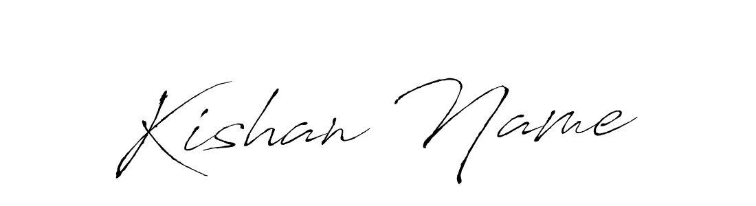 How to make Kishan Name name signature. Use Antro_Vectra style for creating short signs online. This is the latest handwritten sign. Kishan Name signature style 6 images and pictures png