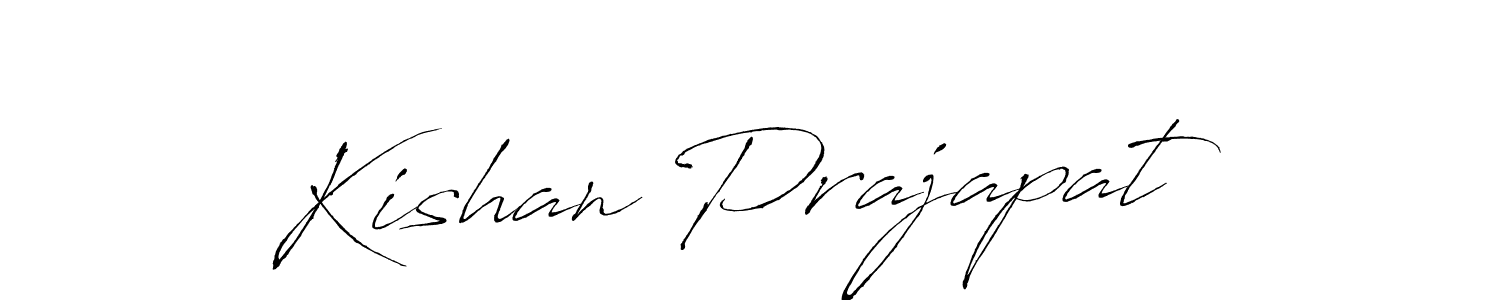 Also we have Kishan Prajapat name is the best signature style. Create professional handwritten signature collection using Antro_Vectra autograph style. Kishan Prajapat signature style 6 images and pictures png
