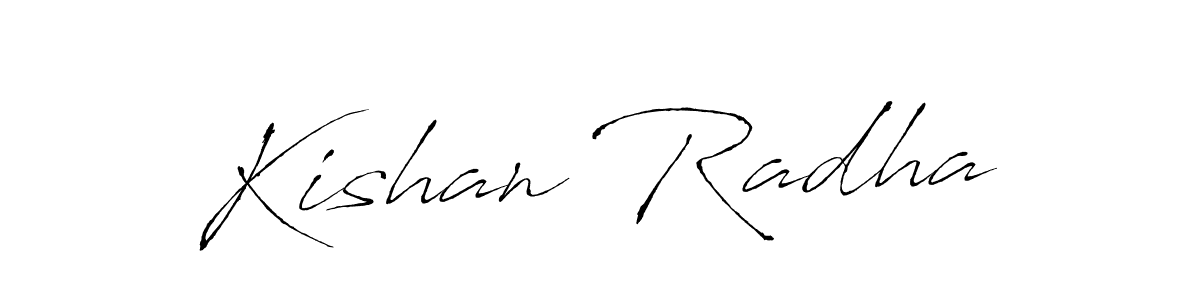 The best way (Antro_Vectra) to make a short signature is to pick only two or three words in your name. The name Kishan Radha include a total of six letters. For converting this name. Kishan Radha signature style 6 images and pictures png