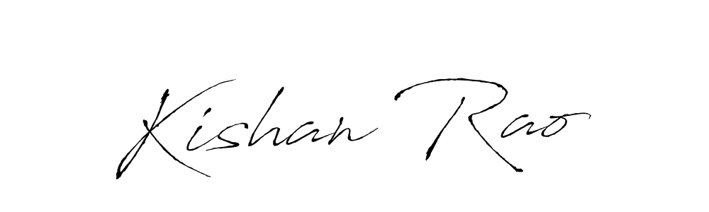 How to make Kishan Rao name signature. Use Antro_Vectra style for creating short signs online. This is the latest handwritten sign. Kishan Rao signature style 6 images and pictures png