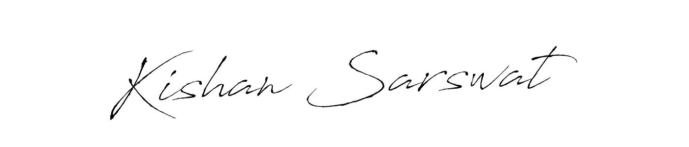 How to make Kishan Sarswat signature? Antro_Vectra is a professional autograph style. Create handwritten signature for Kishan Sarswat name. Kishan Sarswat signature style 6 images and pictures png