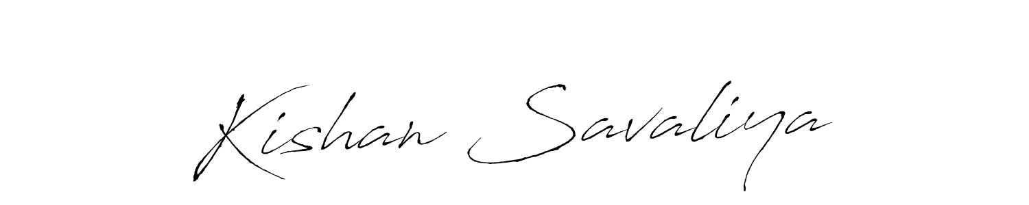 How to make Kishan Savaliya signature? Antro_Vectra is a professional autograph style. Create handwritten signature for Kishan Savaliya name. Kishan Savaliya signature style 6 images and pictures png