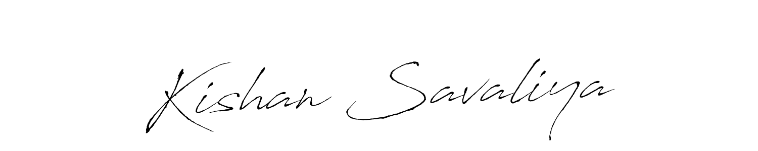 It looks lik you need a new signature style for name Kishan Savaliya. Design unique handwritten (Antro_Vectra) signature with our free signature maker in just a few clicks. Kishan Savaliya signature style 6 images and pictures png