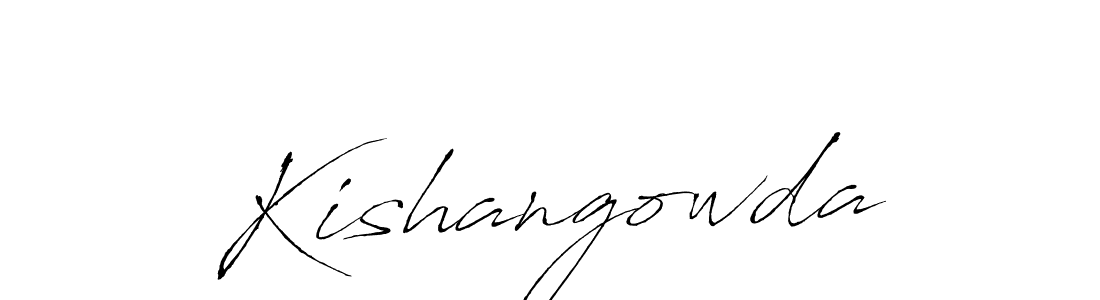 Make a beautiful signature design for name Kishangowda. With this signature (Antro_Vectra) style, you can create a handwritten signature for free. Kishangowda signature style 6 images and pictures png