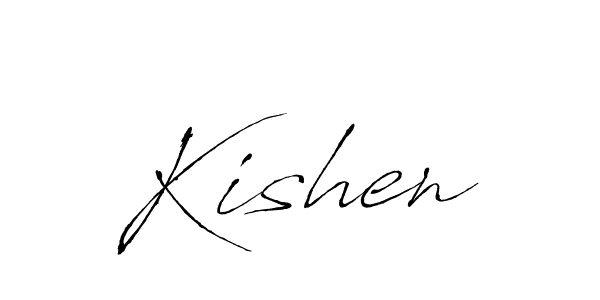 How to make Kishen signature? Antro_Vectra is a professional autograph style. Create handwritten signature for Kishen name. Kishen signature style 6 images and pictures png