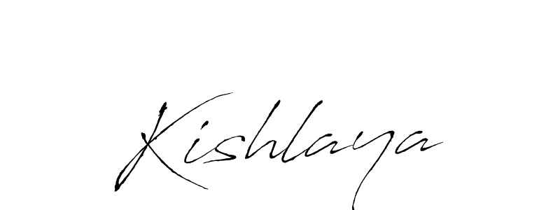 Kishlaya stylish signature style. Best Handwritten Sign (Antro_Vectra) for my name. Handwritten Signature Collection Ideas for my name Kishlaya. Kishlaya signature style 6 images and pictures png