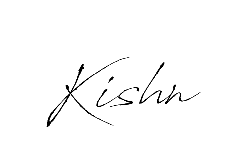 Make a beautiful signature design for name Kishn. With this signature (Antro_Vectra) style, you can create a handwritten signature for free. Kishn signature style 6 images and pictures png
