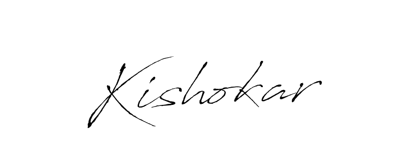 You should practise on your own different ways (Antro_Vectra) to write your name (Kishokar) in signature. don't let someone else do it for you. Kishokar signature style 6 images and pictures png