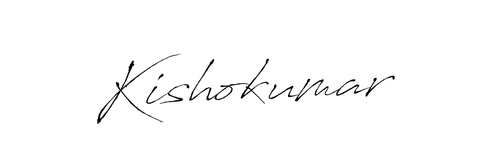 You should practise on your own different ways (Antro_Vectra) to write your name (Kishokumar) in signature. don't let someone else do it for you. Kishokumar signature style 6 images and pictures png