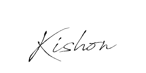 How to make Kishon signature? Antro_Vectra is a professional autograph style. Create handwritten signature for Kishon name. Kishon signature style 6 images and pictures png