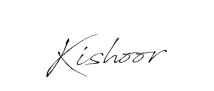 Use a signature maker to create a handwritten signature online. With this signature software, you can design (Antro_Vectra) your own signature for name Kishoor. Kishoor signature style 6 images and pictures png