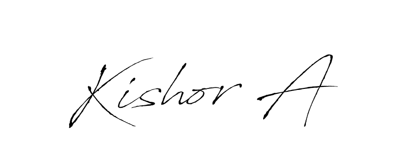 You can use this online signature creator to create a handwritten signature for the name Kishor A. This is the best online autograph maker. Kishor A signature style 6 images and pictures png