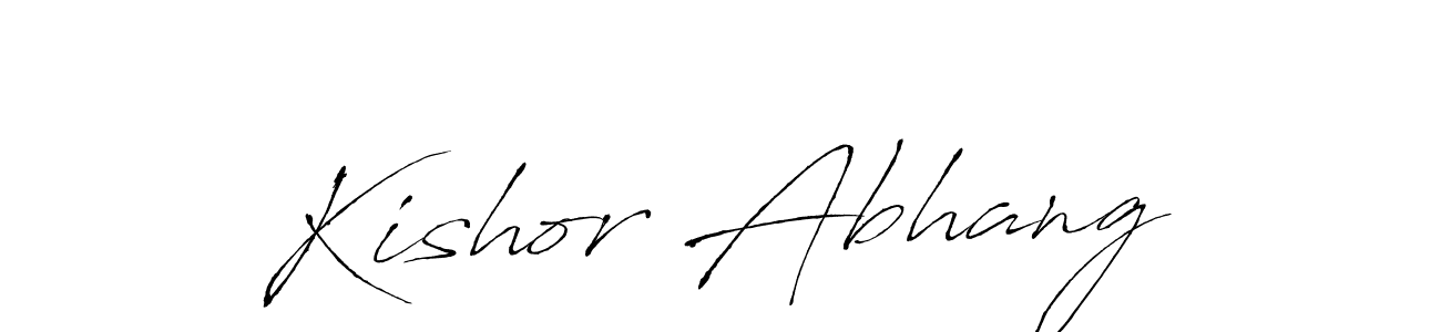 Antro_Vectra is a professional signature style that is perfect for those who want to add a touch of class to their signature. It is also a great choice for those who want to make their signature more unique. Get Kishor Abhang name to fancy signature for free. Kishor Abhang signature style 6 images and pictures png