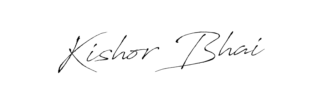 Make a beautiful signature design for name Kishor Bhai. With this signature (Antro_Vectra) style, you can create a handwritten signature for free. Kishor Bhai signature style 6 images and pictures png