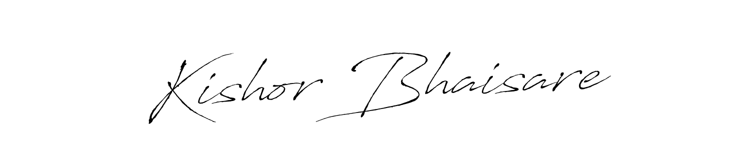How to make Kishor Bhaisare signature? Antro_Vectra is a professional autograph style. Create handwritten signature for Kishor Bhaisare name. Kishor Bhaisare signature style 6 images and pictures png