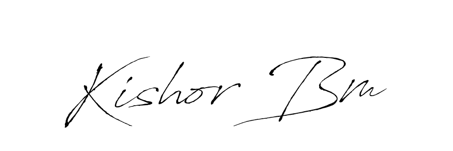 Also we have Kishor Bm name is the best signature style. Create professional handwritten signature collection using Antro_Vectra autograph style. Kishor Bm signature style 6 images and pictures png