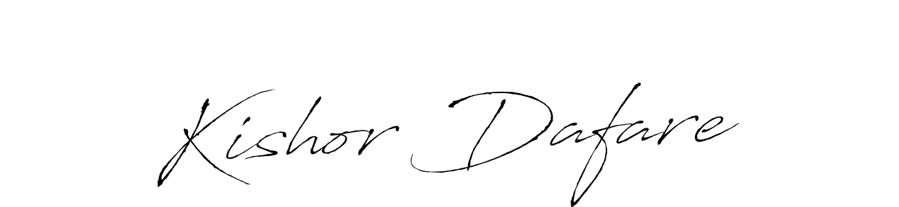 Kishor Dafare stylish signature style. Best Handwritten Sign (Antro_Vectra) for my name. Handwritten Signature Collection Ideas for my name Kishor Dafare. Kishor Dafare signature style 6 images and pictures png