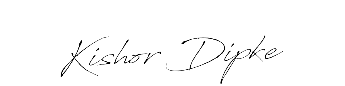 Here are the top 10 professional signature styles for the name Kishor Dipke. These are the best autograph styles you can use for your name. Kishor Dipke signature style 6 images and pictures png