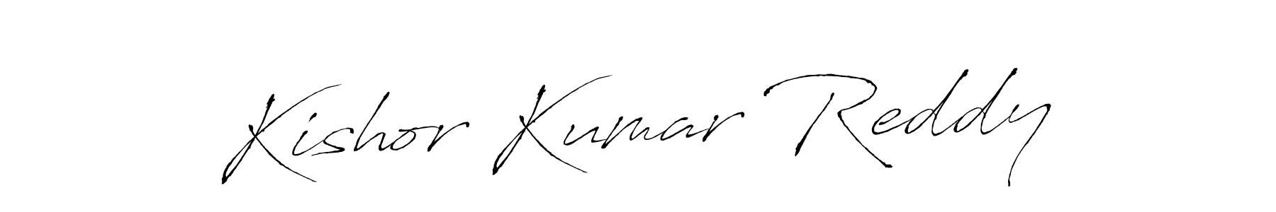 How to make Kishor Kumar Reddy signature? Antro_Vectra is a professional autograph style. Create handwritten signature for Kishor Kumar Reddy name. Kishor Kumar Reddy signature style 6 images and pictures png