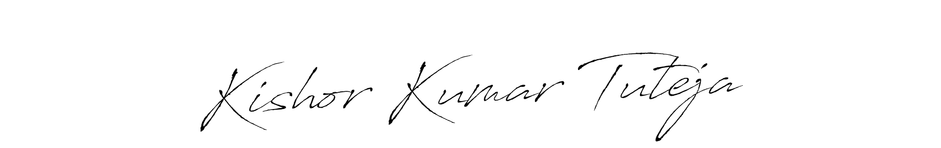 The best way (Antro_Vectra) to make a short signature is to pick only two or three words in your name. The name Kishor Kumar Tuteja include a total of six letters. For converting this name. Kishor Kumar Tuteja signature style 6 images and pictures png