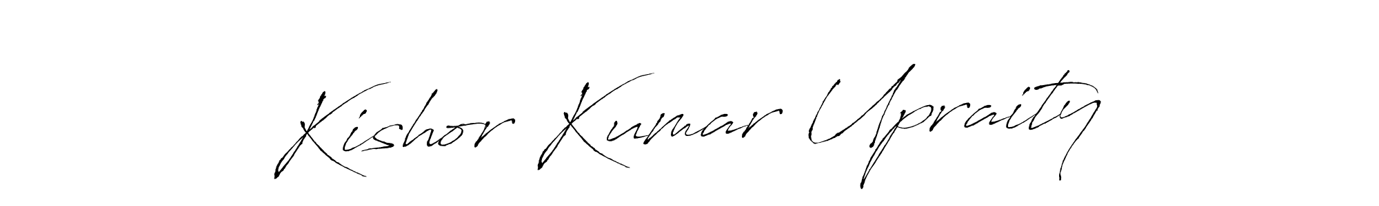 Use a signature maker to create a handwritten signature online. With this signature software, you can design (Antro_Vectra) your own signature for name Kishor Kumar Upraity. Kishor Kumar Upraity signature style 6 images and pictures png