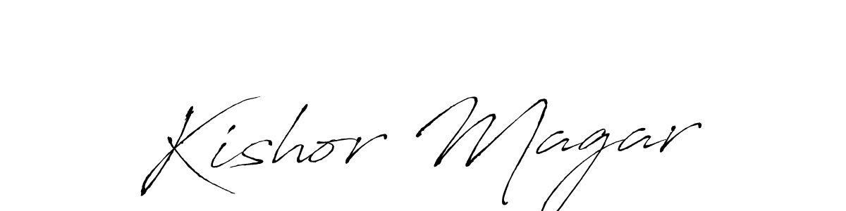 You can use this online signature creator to create a handwritten signature for the name Kishor Magar. This is the best online autograph maker. Kishor Magar signature style 6 images and pictures png
