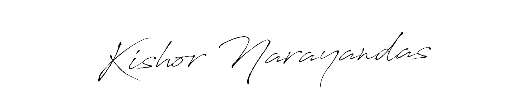 Design your own signature with our free online signature maker. With this signature software, you can create a handwritten (Antro_Vectra) signature for name Kishor Narayandas. Kishor Narayandas signature style 6 images and pictures png