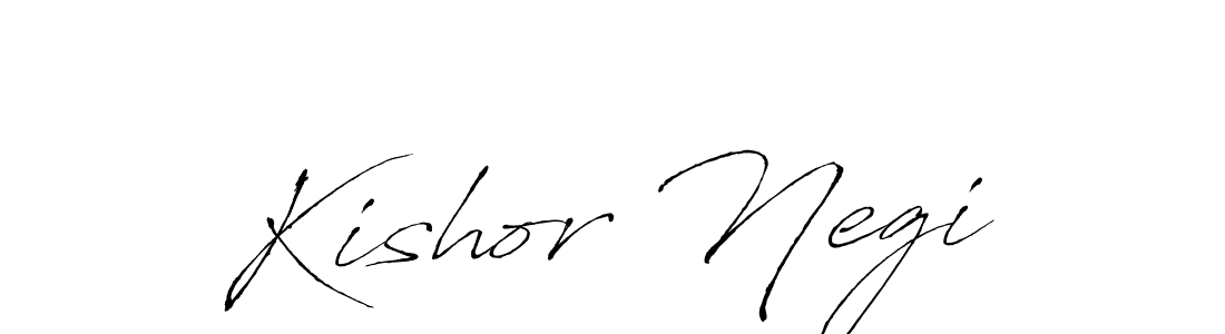 Kishor Negi stylish signature style. Best Handwritten Sign (Antro_Vectra) for my name. Handwritten Signature Collection Ideas for my name Kishor Negi. Kishor Negi signature style 6 images and pictures png