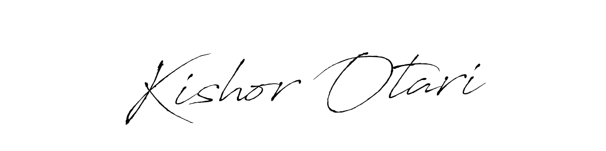 How to make Kishor Otari name signature. Use Antro_Vectra style for creating short signs online. This is the latest handwritten sign. Kishor Otari signature style 6 images and pictures png