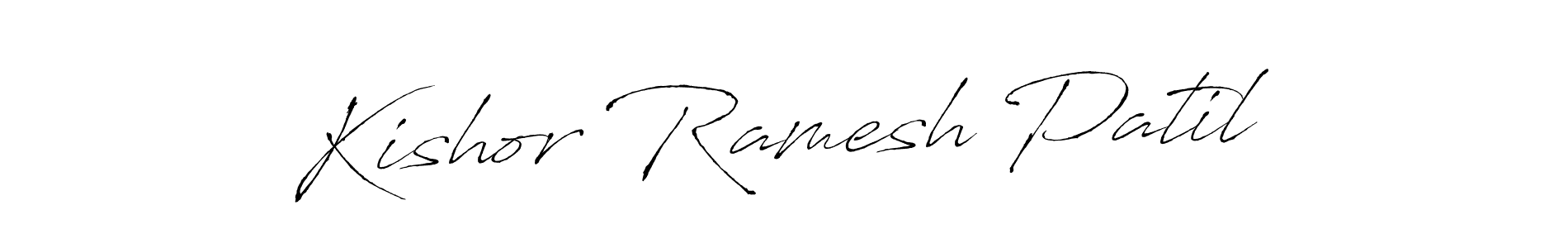 Create a beautiful signature design for name Kishor Ramesh Patil. With this signature (Antro_Vectra) fonts, you can make a handwritten signature for free. Kishor Ramesh Patil signature style 6 images and pictures png