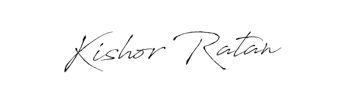 Design your own signature with our free online signature maker. With this signature software, you can create a handwritten (Antro_Vectra) signature for name Kishor Ratan. Kishor Ratan signature style 6 images and pictures png