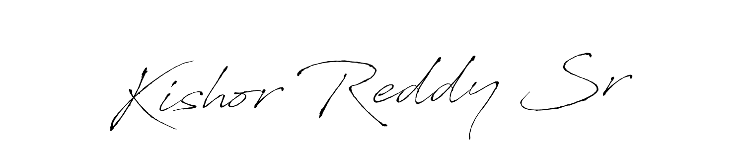 Similarly Antro_Vectra is the best handwritten signature design. Signature creator online .You can use it as an online autograph creator for name Kishor Reddy Sr. Kishor Reddy Sr signature style 6 images and pictures png