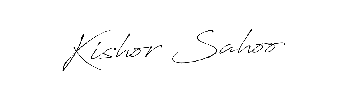 Kishor Sahoo stylish signature style. Best Handwritten Sign (Antro_Vectra) for my name. Handwritten Signature Collection Ideas for my name Kishor Sahoo. Kishor Sahoo signature style 6 images and pictures png