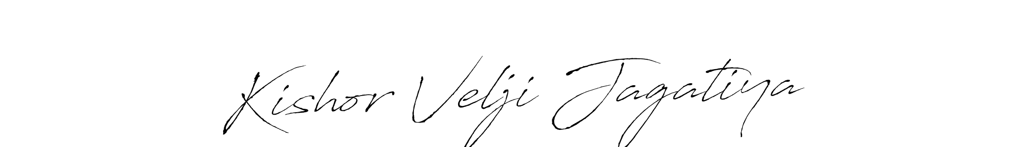 Use a signature maker to create a handwritten signature online. With this signature software, you can design (Antro_Vectra) your own signature for name Kishor Velji Jagatiya. Kishor Velji Jagatiya signature style 6 images and pictures png